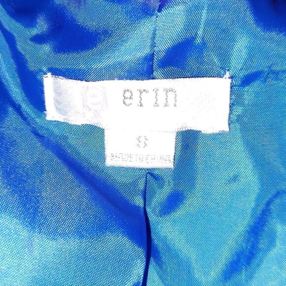 ERIN by Erin Fetherston cropped multi color multi print cropped blazer Sz S - Picture 5 of 5